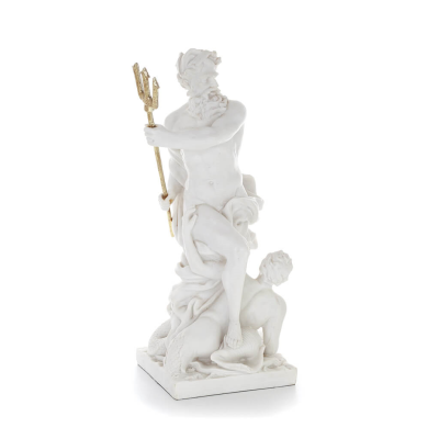 Poseidon: Havets gud, jordbÃ¤vningar, jord, stormar och ord 46 cm helkroppsstaty, typ polyester alabaster marmor Alabaster 5 - gr