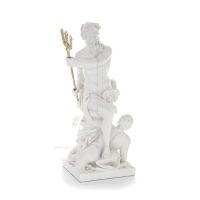 Poseidon: Havets gud, jordbÃ¤vningar, jord, stormar och ord 46 cm helkroppsstaty, typ polyester alabaster marmor Alabaster 5 - gr