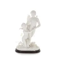 Amor och psyke: övervinner hinder för kärlek 33 cm helkroppsstaty, polyesteralabastmarmortyp, antikens Grekland Alabaster 1 - gr