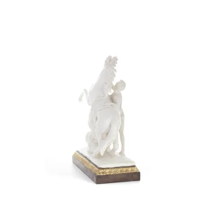 Perseus: Antikens hjälte, Slayer of Medusa med Pegasus 44,5 cm helkroppsstaty, Polyester Alabaster Marble Type Alabaster 4 - gri