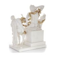 Laocoon: Trojanernas prÃ¤st, avvisare av den trojanska hÃ¤sten, 45 cm helkroppsstaty, polyesteralabaster av marmortyp Alabaster 3 