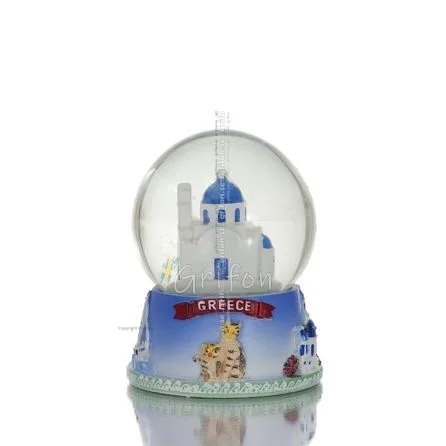 Water ball, Glass water ball 7x7x9cm Polyester alabaster Polyester 1 - grifon.se 