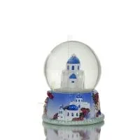 Water ball, Glass water ball 7x7x9cm Polyester alabaster Polyester 3 - grifon.se 