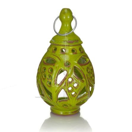 Lantern -D- Polished pendant lamp, ceiling or wall-mounted, Handmade ceramic Lanterns, Candles 1 - grifon.se 