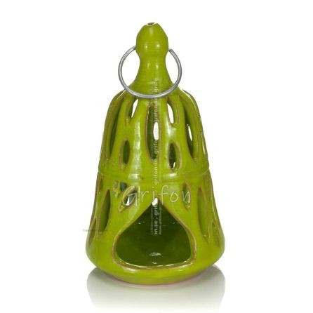 Lantern -D- Polished pendant lamp, ceiling or wall-mounted, Handmade ceramic Lanterns, Candles 19 - grifon.se 