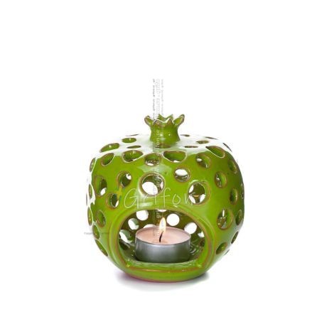 Lantern - Pomegranate light 94x10.5cm table polished, ceiling or wall, Handmade ceramic Lanterns, Candles 1 - grifon.se