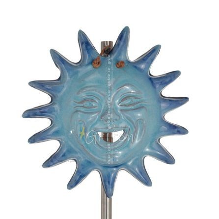 Sun: The Deity of All Peoples, Polished 19cm Ceramic Ornament with Handmade Finish Pendant 1 - grifon.se