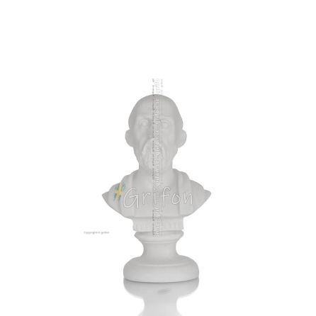 Hippokrates: den moderna medicinens fader byst 11 cm alabasterstaty antikens Grekland Alabaster 1 - grifon.se