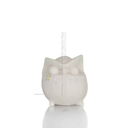 Owl or Glaucus: the sacred bird, symbol of wisdom, prudence, bombes 4.5cm Full length alabaster statue Alabaster 1 - grifon.se