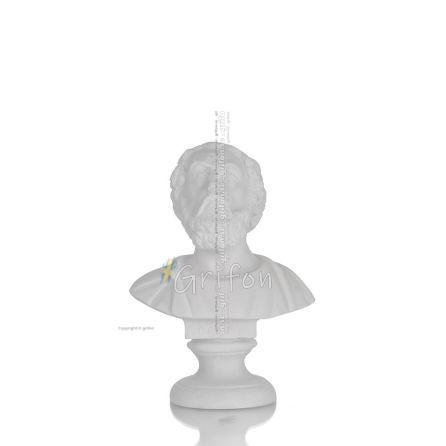 Homer: Poet and first creator of European and Western literature in Bust, bust 11cm alabaster statue Alabaster 1 - grifon.se