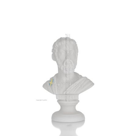 Sofokles: antik grekisk klassisk tragedier frÃ¥n Aten byst 11 cm alabasterstaty Alabaster 1 - grifon.se 