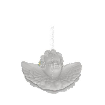 Angel Bust with Wings Only - Cast Alabaster 10cm, Wall-mounted Alabaster 1 - grifon.se