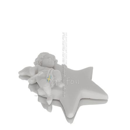 Little Star Angel 13cm life size Alabaster Statue, Religious - Spiritual Alabaster 1 - grifon.se