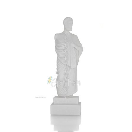 Hippocrates: The Father of Modern Medicine, 16cm Full Alabaster Statue, Ancient Greece Alabaster 1 - grifon.se 