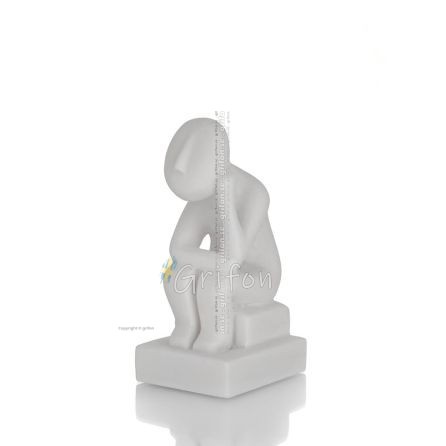 Cycladic figurine thinking 10cm Full length alabaster statue, Cycladic culture, ancient Greece Alabaster 1 - grifon.se