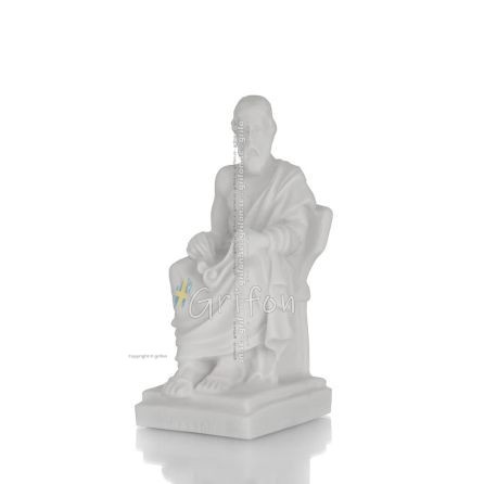 Πλάτωνας 13εκ Ολόσωμο άγαλμα από αλάβαστρο, αρχαία Ελλάδα Αλαβάστρινα 1 - grifon.se 