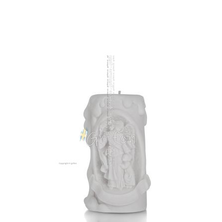 Alabaster Angel and Child Candle Holder Decorative Handmade Finish Religious Spiritual Christian Alabaster 1 - grifon.se