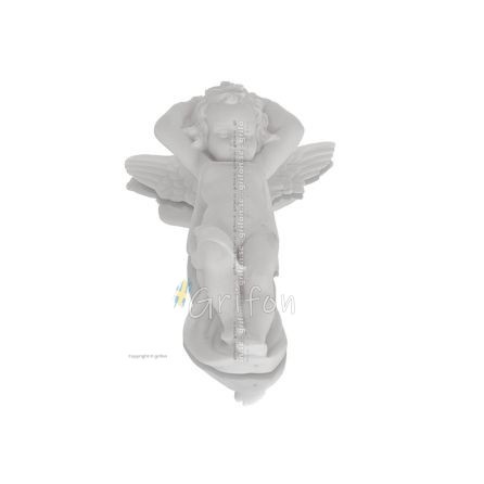 Little angel lying 15cm made from Alabaster, Religious-Spiritual Alabaster 1 - grifon.se