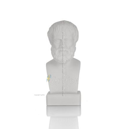 Aristoteles: Ancient Philosopher Bust, 15 cm alabaster byst, antikens Grekland Alabaster 1 - grifon.se