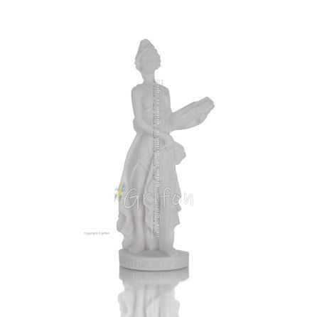 Demeter: Goddess of Agriculture, Harvest, Fertility 17cm Full Alabaster Statue, Antika Grekland Alabaster 1 - grifon.se