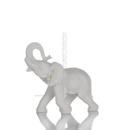 Elephant: symbol of strength, protection, wisdom and good luck 16cm Full Alabaster Statue Alabaster 1 - grifon.se 