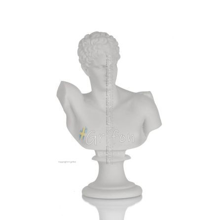 Hermes: Messenger of the Gods, Bust, 15cm alabaster, ancient Greece Alabaster 1 - grifon.se 