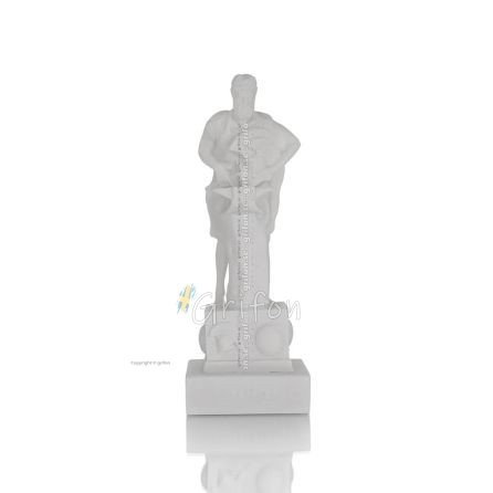 Hephaestus: God of Fire, Metallurgy, Heaven and Earth 16cm Full Alabaster Statue, Ancient Greece Alabaster 1 - grifon.se 