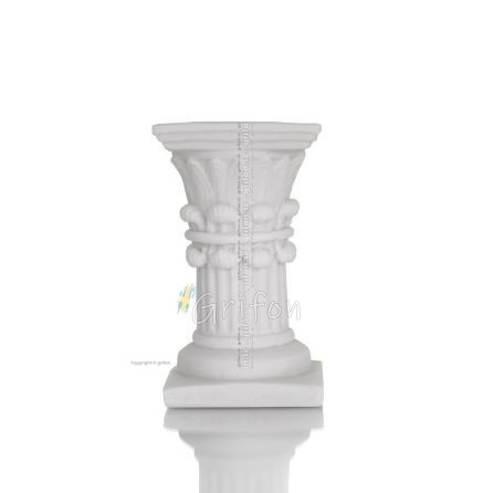 Column, 12cm alabaster candle pillar, ancient Greece, decorative with Handmade finish Alabaster 1 - grifon.se