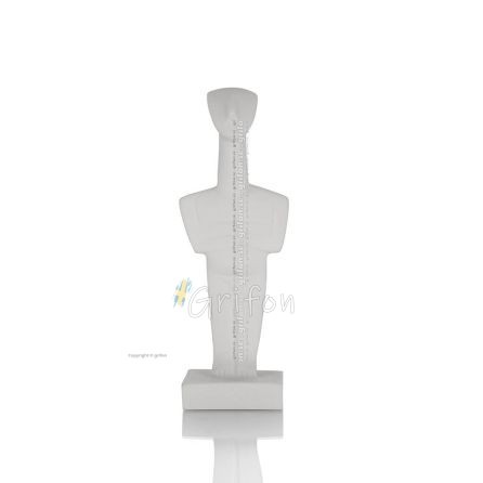 Cycladic figurine 15cm Full length alabaster statue, Cycladic culture, ancient Greece Alabaster 1 - grifon.se