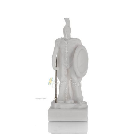Leonidas: The King of Sparta 17cm Full length alabaster statue, Ancient Greece Alabaster 1 - grifon.se