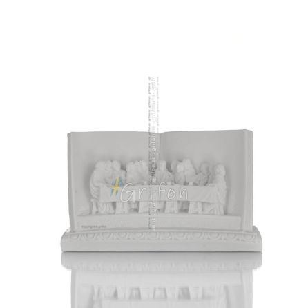 Secret dinner in an 8x12cm alabaster book Alabaster 1 - grifon.se