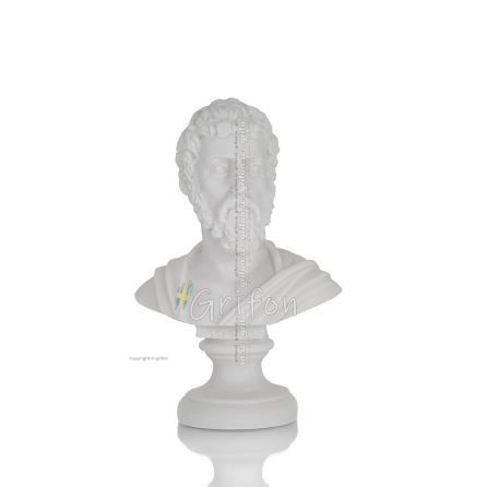 Sofokles: antik grekisk tragedier från den klassiska eran från Atens byst, 15 cm alabaster Alabaster 1 - grifon.se