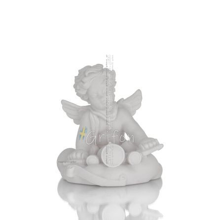 Ã„ngel pÃ¥ ett moln med en motorcykel 10x8cm Alabasterstaty, ReligiÃ¶sa-andliga Alabaster 1 - grifon.se 