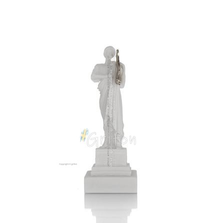 Apollo or Apollon, the god of music, light, and protector of the arts, 23cm full-body alabaster statue, ancient Greece Alabaster