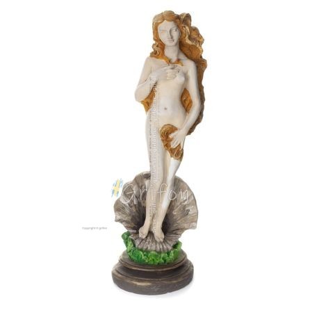 Aphrodite: The Goddess of Love and Beauty, Emergent 24.5cm Full Alabaster Statue, Ancient Greece Alabaster 1 - grifon.se