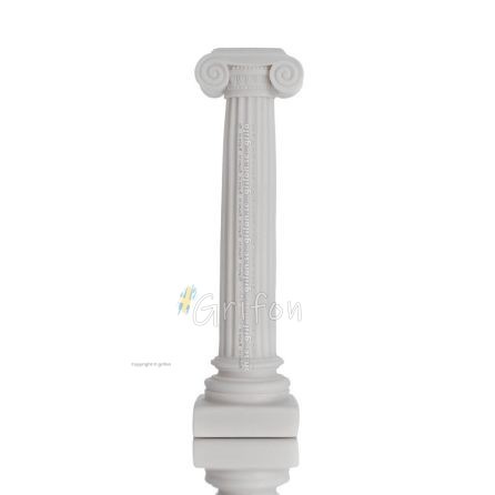 Ionic Column, 26cm alabaster column, Handmade ceramic, ancient Greece Alabaster 1 - grifon.se