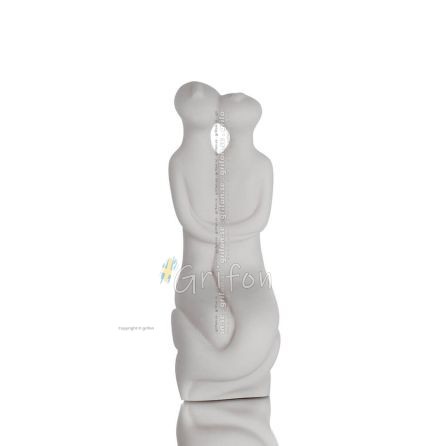 Kykladisk statyett par sjöjungfrur 18cm Hellängds alabasterstaty, kykladisk kultur, antikens Grekland Alabaster 1 - grifon.se 