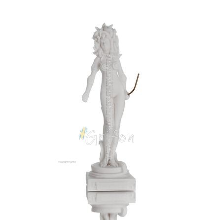 Medusa: The Wild-Eyed Mermaid 23 cm Full Längd Alabaster Statue, antikens Grekland Alabaster 1 - grifon.se