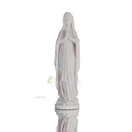 Jungfru Maria Jungfru Maria Rosenkrans 22cm Full Alabaster Staty Alabaster 1 - grifon.se