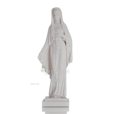 Jungfru Maria Theotokos med ros 26cm HellÃ¤ngd alabasterstaty Alabaster 1 - grifon.se 