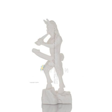 Pan eller Panas: The Goat-footed God, beskyddare av herdar, jÃ¤gare, fiskare 18 cm HellÃ¤ngd alabaster staty Alabaster 1 - grifon.