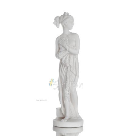 Sappho or Psappho or Psappha: The Greek lyric poet, symbol of female homosexuality 23cm Full length alabaster statue Alabaster 1