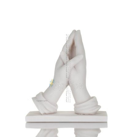 HÃ¤nder i bÃ¶nelÃ¤ge 16cm HellÃ¤ngds alabasterstaty Alabaster 1 - grifon.se 