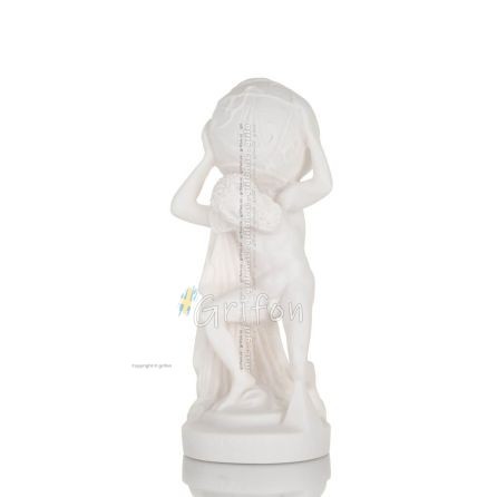 Atlas or Atlas, Titan: The leader of the Titanids Bust, 21cm alabaster, ancient Greece Alabaster 1 - grifon.se 