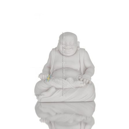 Buddha eller Budha: The Awakened & Enlightened, 13 cm full alabasterstaty, Healing, Religiös Alabaster 1 - grifon.se