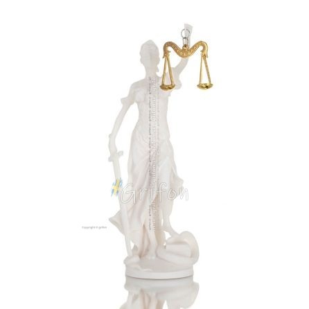 Themis: Titan of Moral Order and Etiquette 18cm Full Alabaster Statue, Ancient Greece Alabaster 1 - grifon.se 