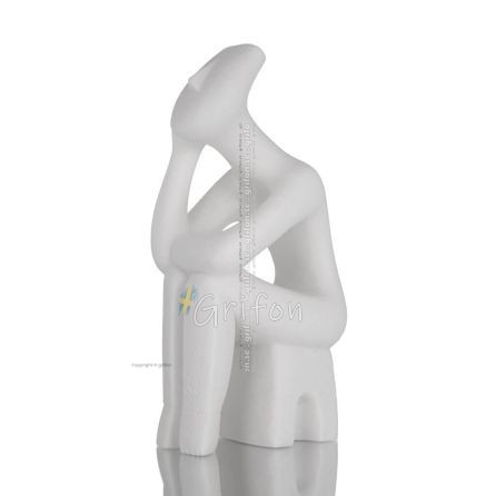 Cycladic figurine thinking 225x10cm Full body alabaster statue, Cycladic culture, ancient Greece Alabaster 1 - grifon.se