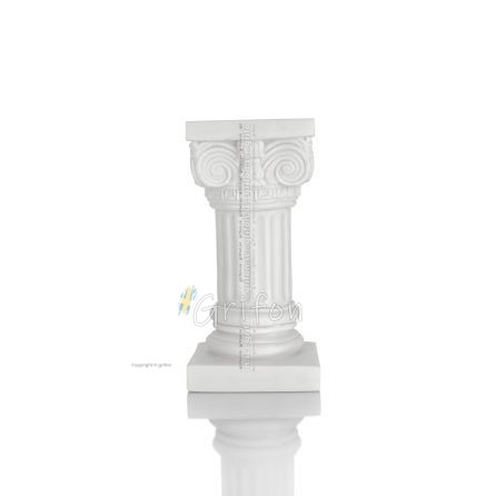 Corinthian Column, 21x10cm alabasterpelare, antikens Grekland Alabaster 1 - grifon.se 