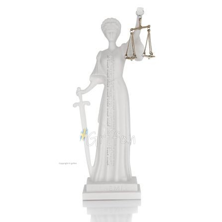 Themis: Titan of Moral Order and Etiquette Classical 41cm Full Alabaster Statue, Ancient Greece Alabaster 1 - grifon.se