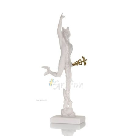 Hermes: The Messenger of the Gods, 38 cm fullÃ¤ngds alabasterstaty, antikens Grekland Alabaster 1 - grifon.se 